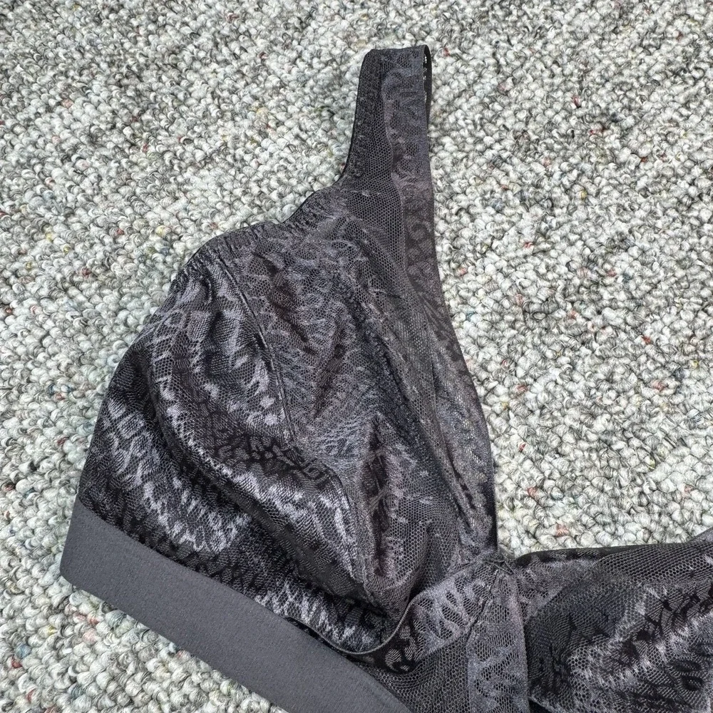 Fantasie Envisage Bralette Womens Bra XS Wirefree Lace Gray Blue FL6913 NWT